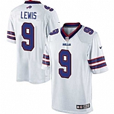 Nike Men & Women & Youth Bills #9 Lewis White Team Color Game Jersey,baseball caps,new era cap wholesale,wholesale hats